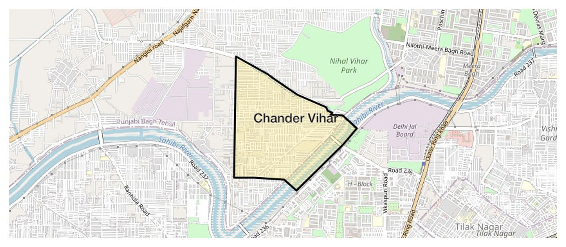 chander vihar nilothi map